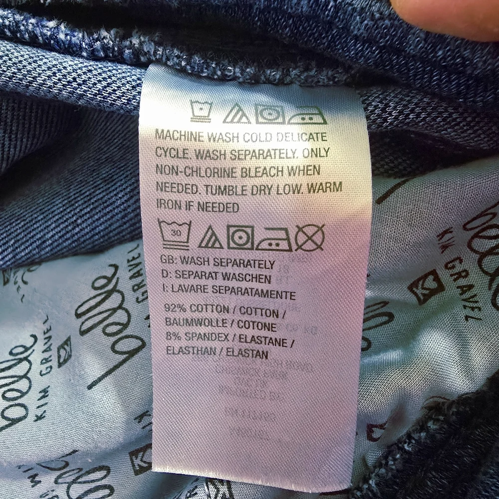 Belle By Kim Gravel Flexibelle #A460167 Curve Belle Twilight Wash Jeans Sz 14 - Picture 12 of 12